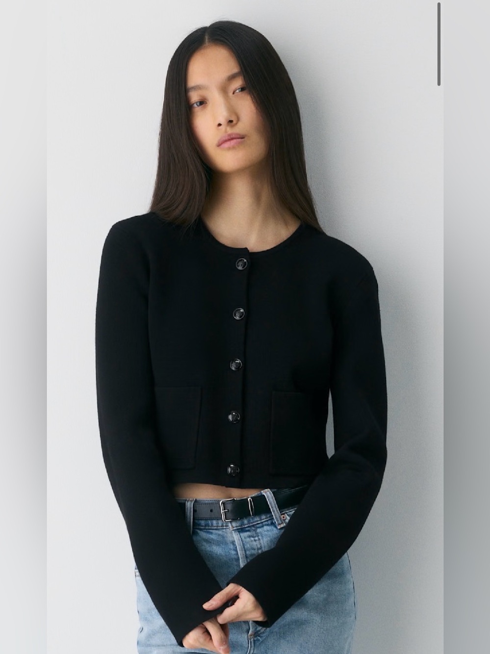 NWT Aritzia Babaton Notable Cardigan black, size small